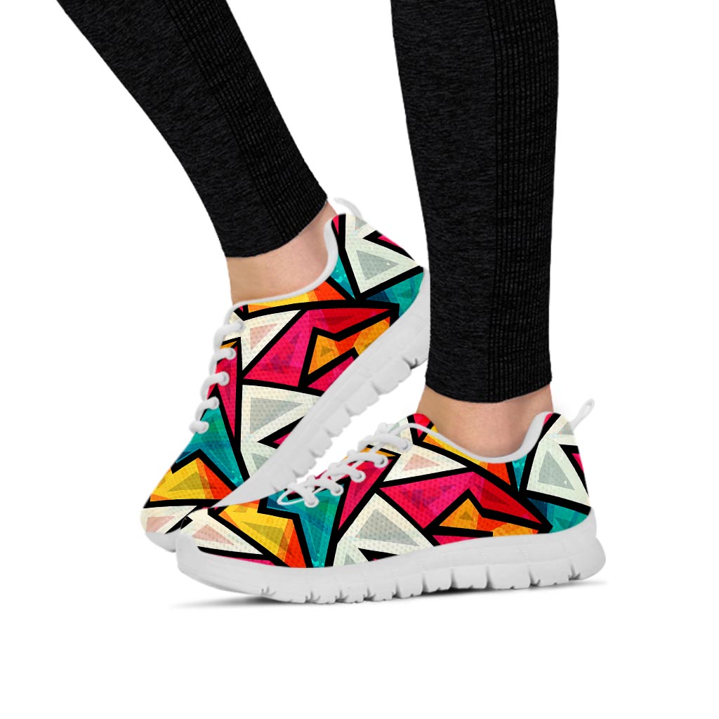 Abstract Geometric Colorful Women's Sneakers-grizzshop