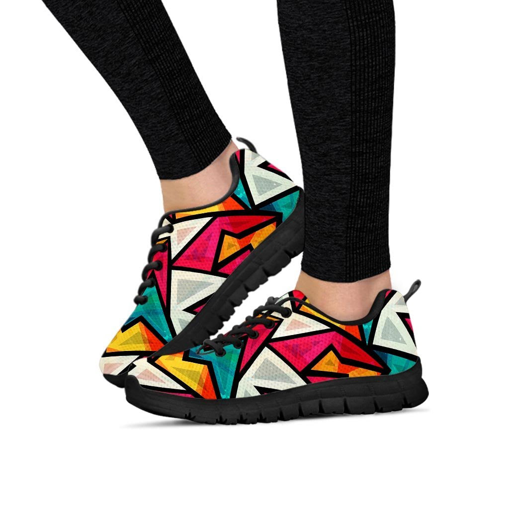 Abstract Geometric Colorful Women's Sneakers-grizzshop
