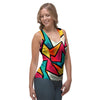 Abstract Geometric Colorful Women's Tank Top-grizzshop
