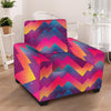 Abstract Geometric Grunge Armchair Cover-grizzshop