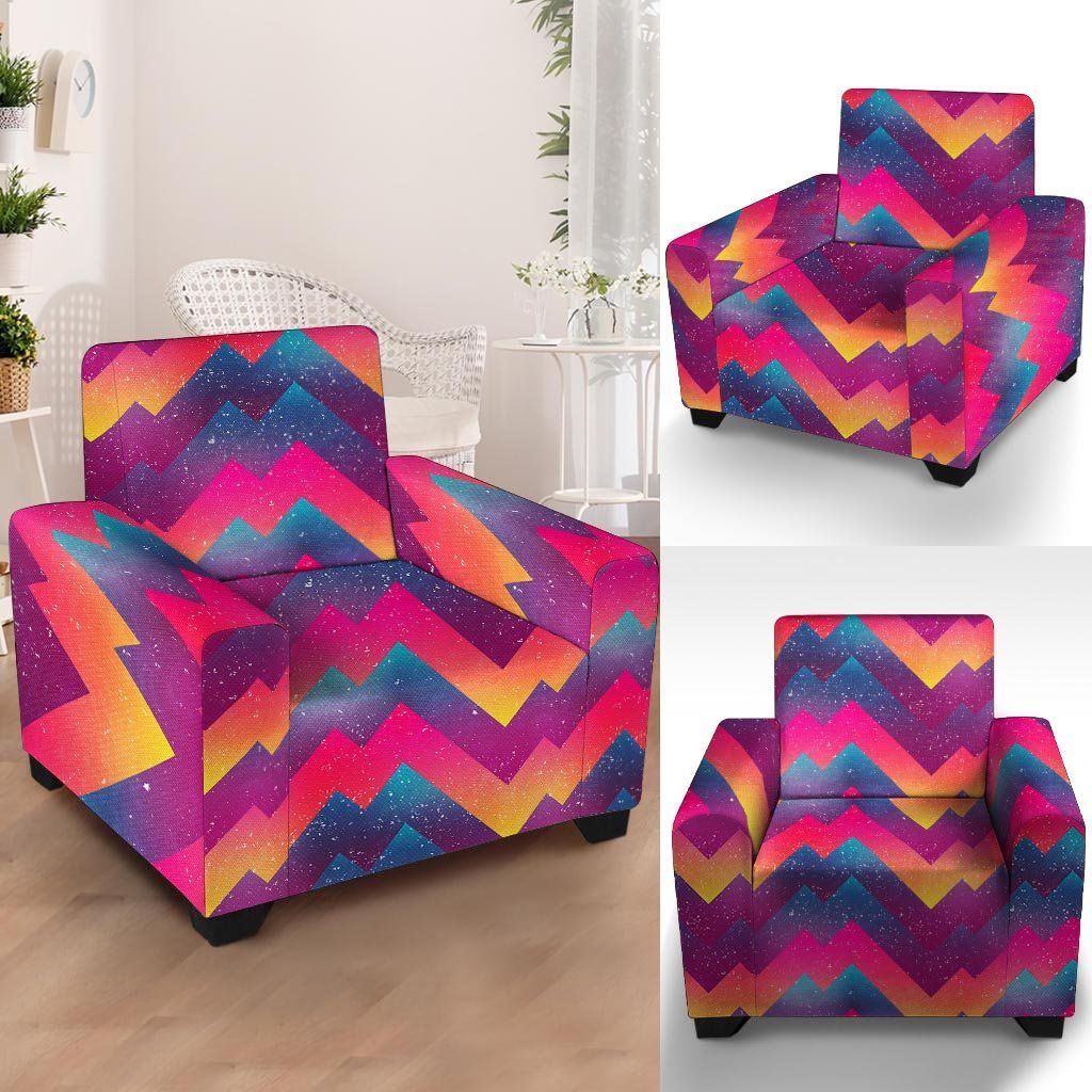 Abstract Geometric Grunge Armchair Cover-grizzshop