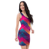 Abstract Geometric Grunge Bodycon Dress-grizzshop