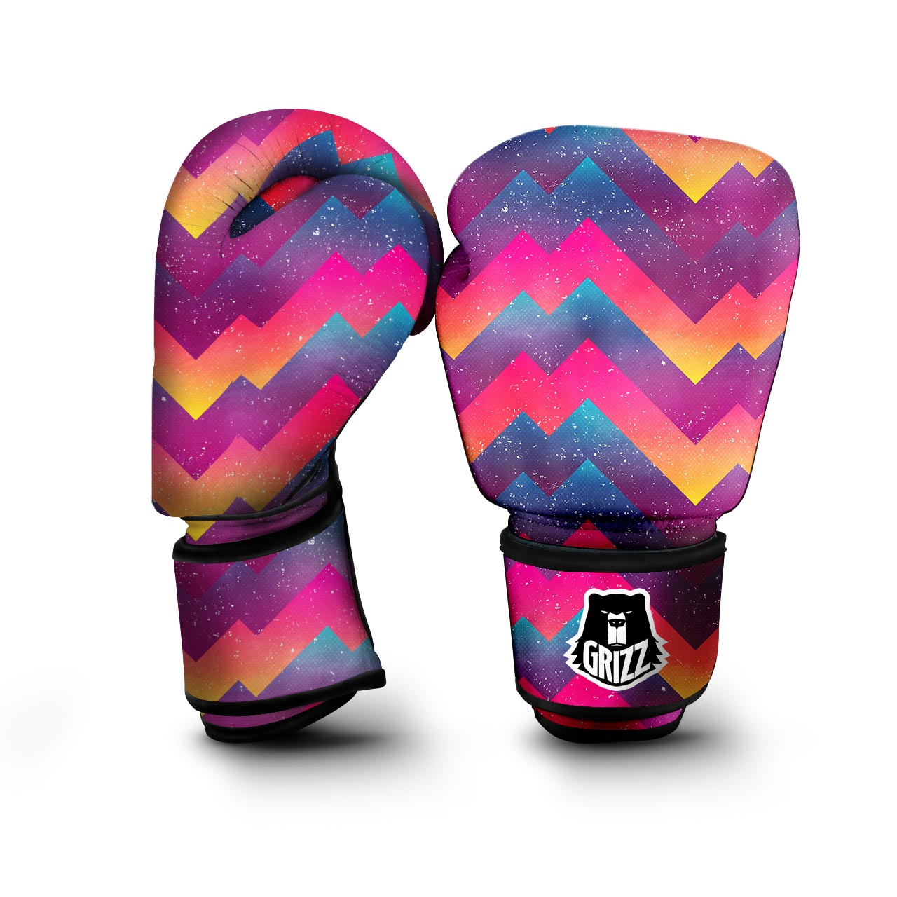 Abstract Geometric Grunge Boxing Gloves-grizzshop