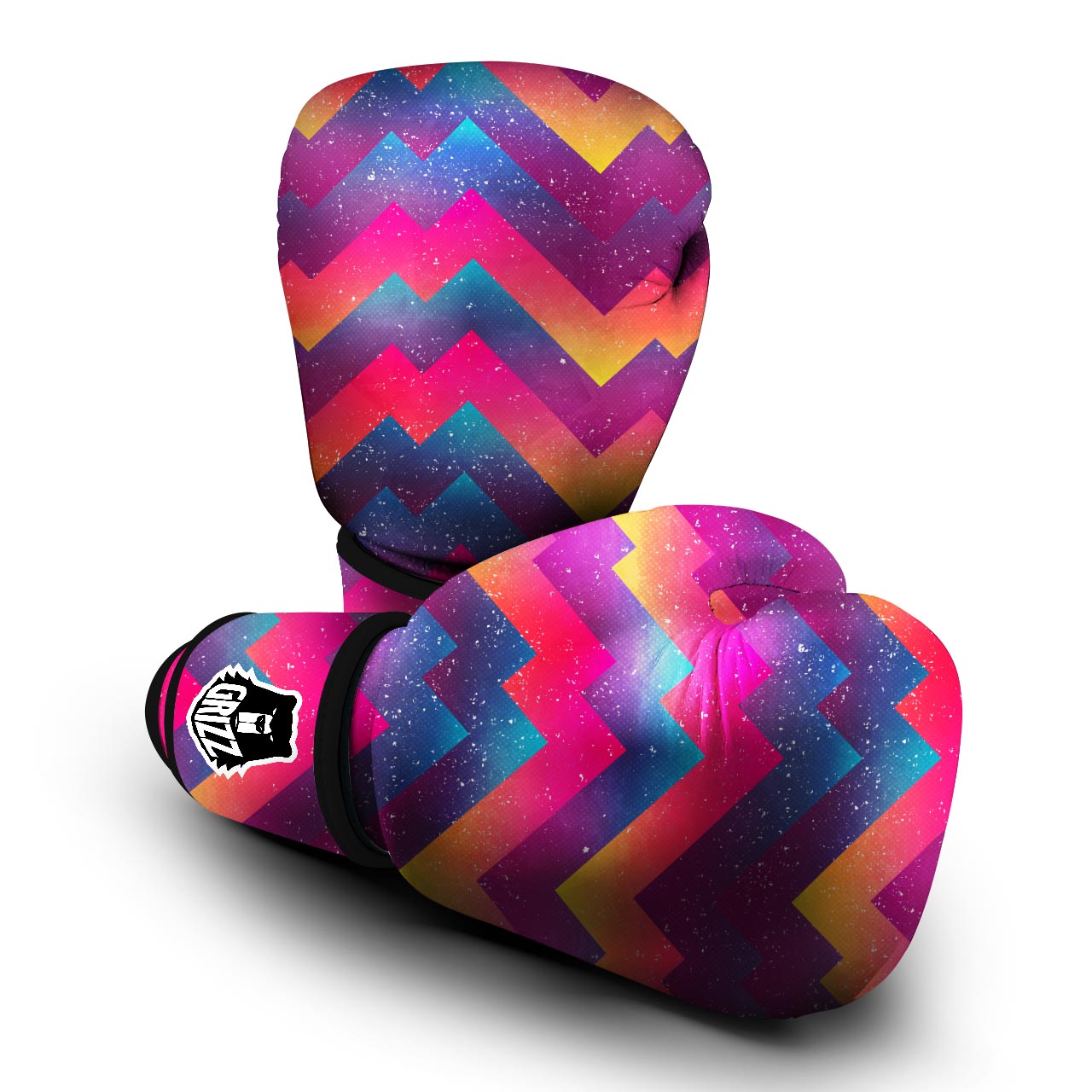 Abstract Geometric Grunge Boxing Gloves-grizzshop