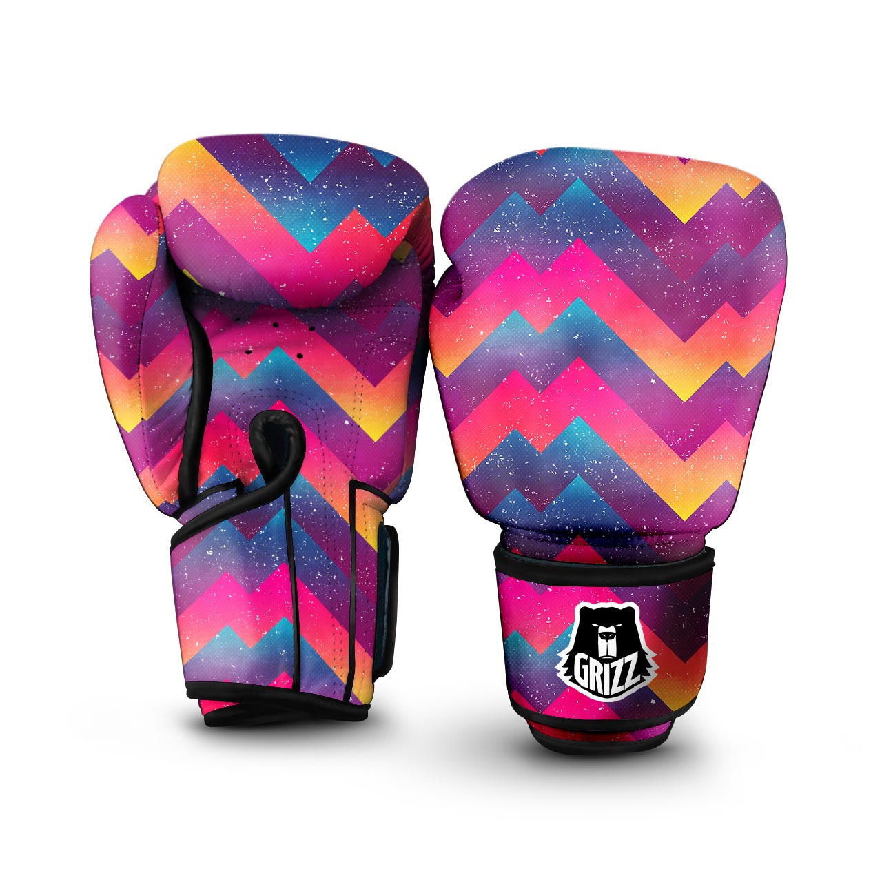 Abstract Geometric Grunge Boxing Gloves-grizzshop