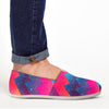 Abstract Geometric Grunge Canvas Shoes-grizzshop