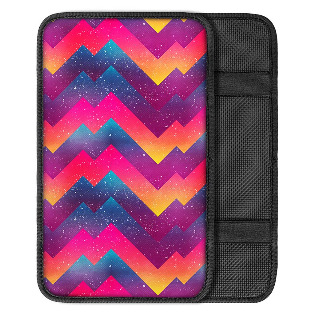 Abstract Geometric Grunge Car Console Cover-grizzshop