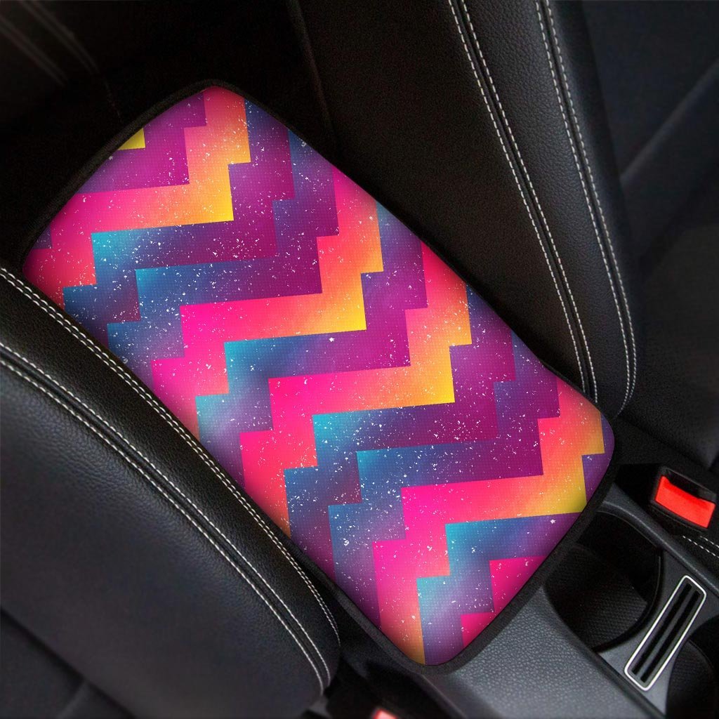 Abstract Geometric Grunge Car Console Cover-grizzshop