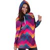 Abstract Geometric Grunge Hoodie Dress-grizzshop