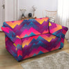Abstract Geometric Grunge Loveseat Cover-grizzshop