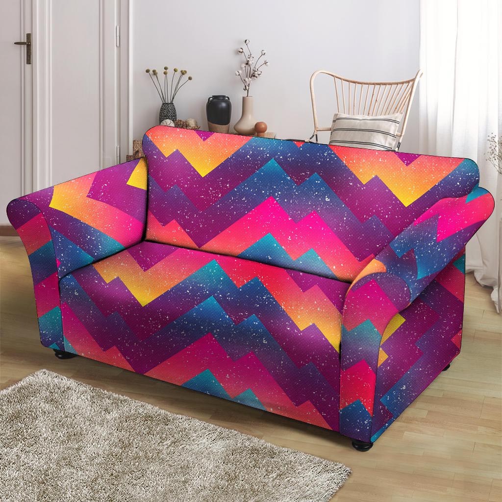 Abstract Geometric Grunge Loveseat Cover-grizzshop