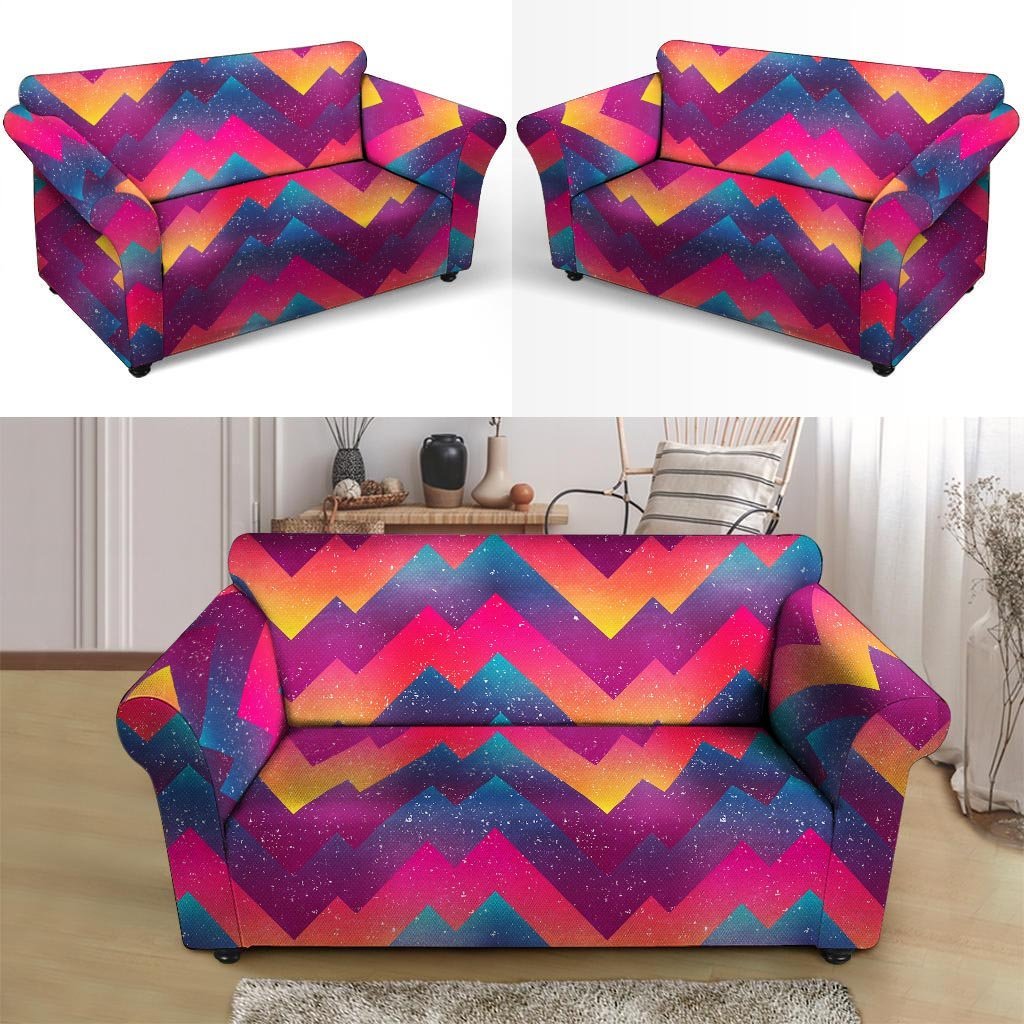 Abstract Geometric Grunge Loveseat Cover-grizzshop