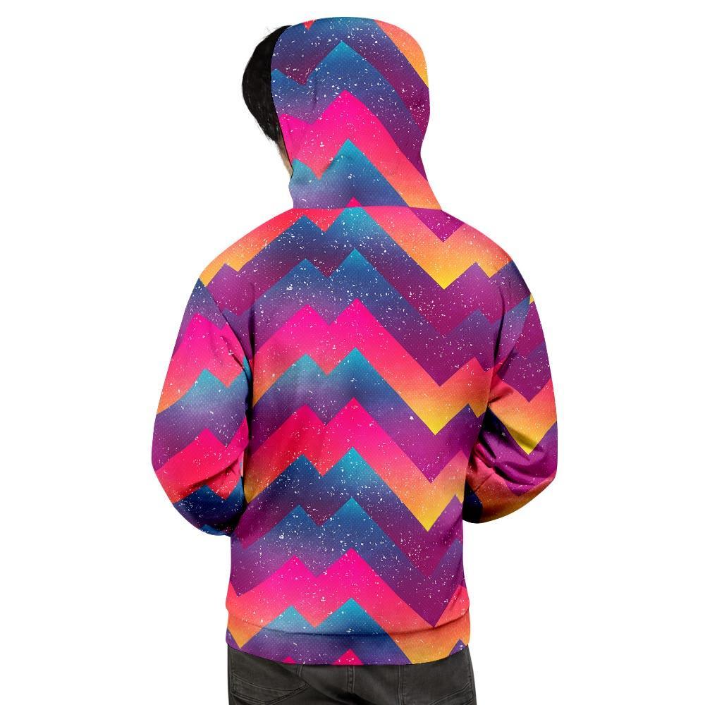 Abstract Geometric Grunge Men's Hoodie-grizzshop