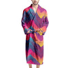 Abstract Geometric Grunge Men's Robe-grizzshop