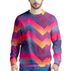 Abstract Geometric Grunge Men's Sweatshirt-grizzshop