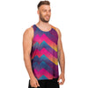Abstract Geometric Grunge Men's Tank Tops-grizzshop