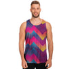 Abstract Geometric Grunge Men's Tank Tops-grizzshop