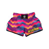 Abstract Geometric Grunge Muay Thai Boxing Shorts-grizzshop