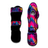 Abstract Geometric Grunge Muay Thai Shin Guard-grizzshop