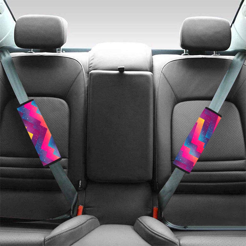 Abstract Geometric Grunge Seat Belt Cover-grizzshop