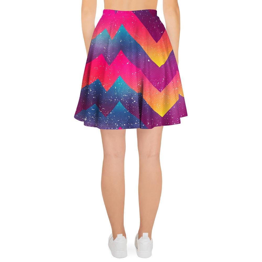 Abstract Geometric Grunge Women's Skirt-grizzshop