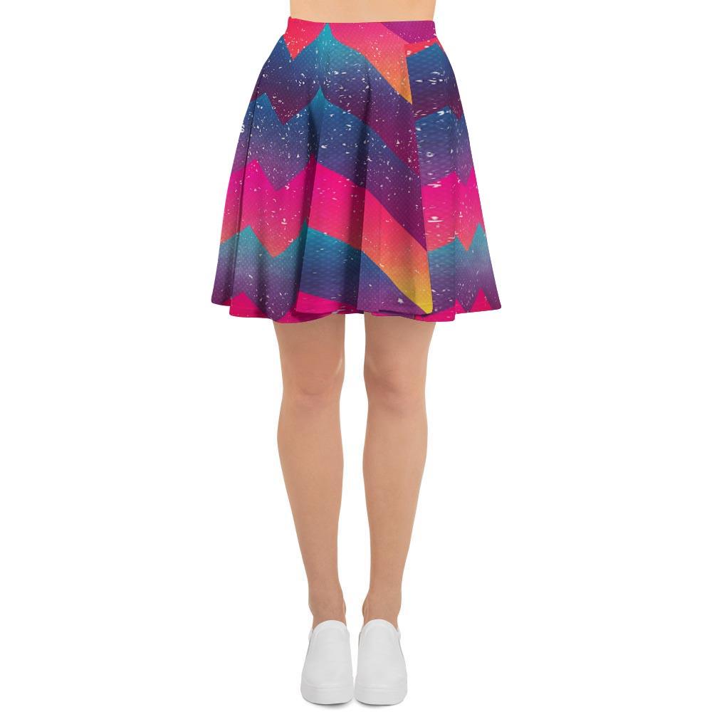 Abstract Geometric Grunge Women's Skirt-grizzshop