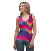 Abstract Geometric Grunge Women's Tank Top-grizzshop