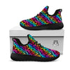 Abstract Graffiti Colorful Paint Print Pattern Black Athletic Shoes-grizzshop