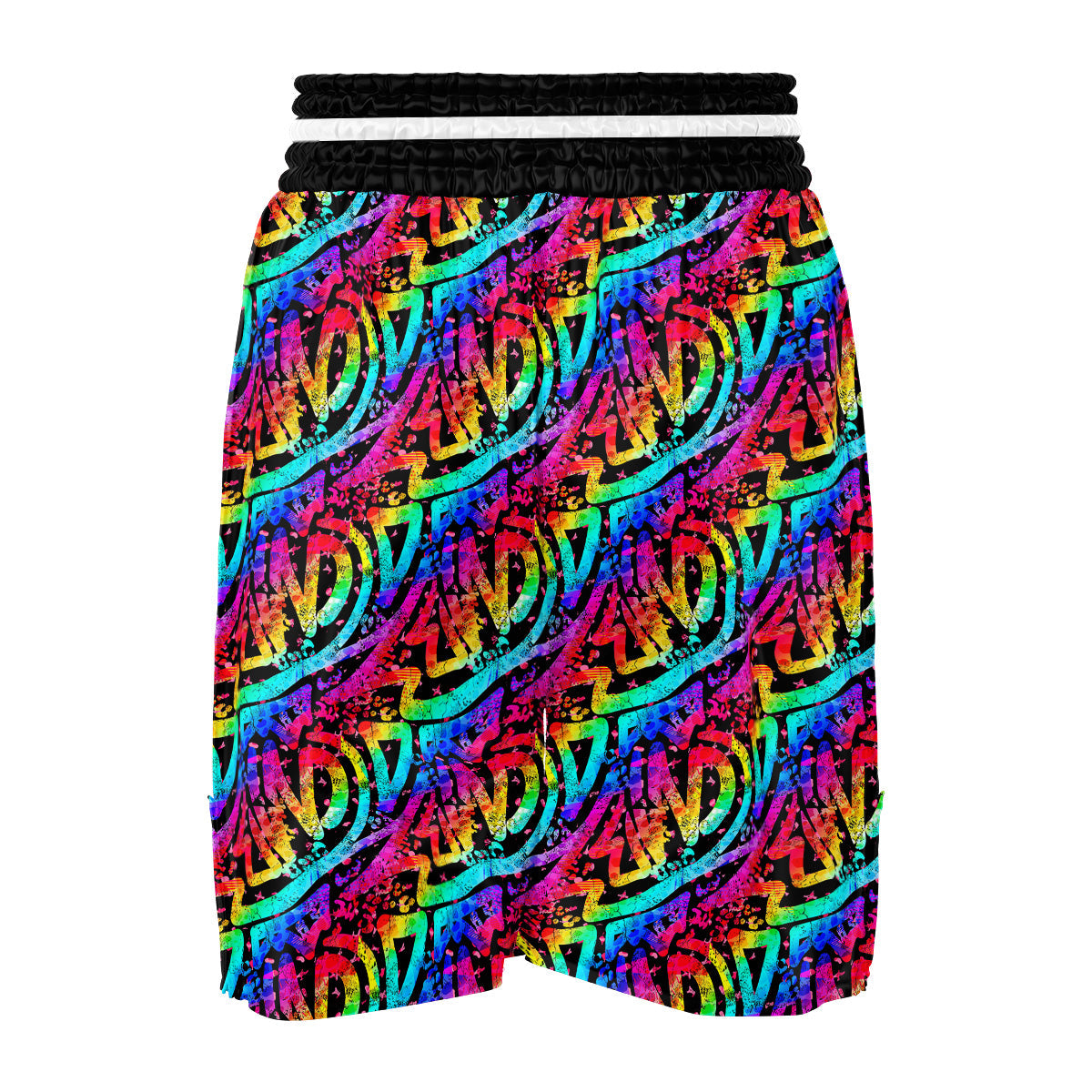Abstract Graffiti Colorful Paint Print Pattern Boxing Shorts-grizzshop