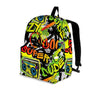 Abstract Graffiti Drips Print Backpack-grizzshop