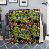 Abstract Graffiti Drips Print Blanket-grizzshop