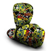 Abstract Graffiti Drips Print Boxing Gloves-grizzshop