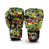 Abstract Graffiti Drips Print Boxing Gloves-grizzshop