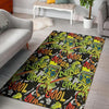 Abstract Graffiti Drips Print Floor Mat-grizzshop