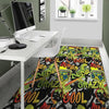 Abstract Graffiti Drips Print Floor Mat-grizzshop