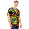 Abstract Graffiti Drips Print Men T Shirt-grizzshop