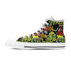Abstract Graffiti Drips Print Men's High Top Shoes-grizzshop