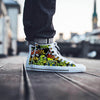 Abstract Graffiti Drips Print Men's High Top Shoes-grizzshop