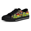 Abstract Graffiti Drips Print Men's Low Top Shoes-grizzshop