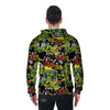 Abstract Graffiti Drips Print Men's Zip Up Hoodie-grizzshop