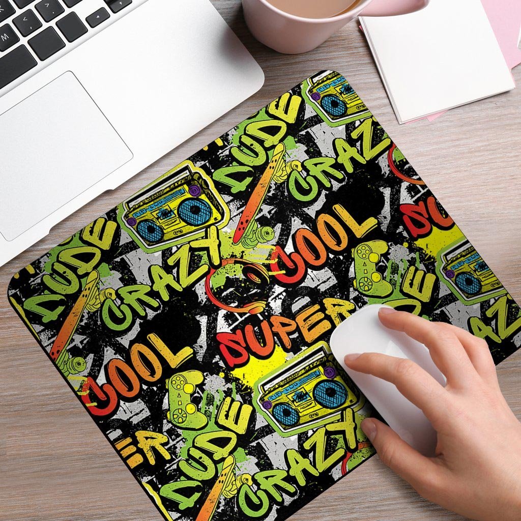 Abstract Graffiti Drips Print Mouse Pad-grizzshop