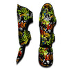 Abstract Graffiti Drips Print Muay Thai Shin Guard-grizzshop