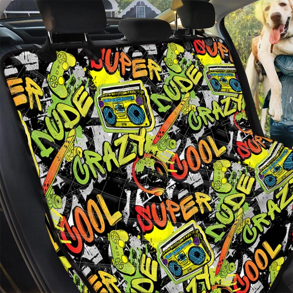 Abstract Graffiti Drips Print Pet Car Seat Cover-grizzshop