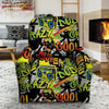 Abstract Graffiti Drips Print Recliner Cover-grizzshop