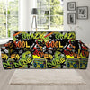 Abstract Graffiti Drips Print Sofa Cover-grizzshop