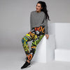 Abstract Graffiti Drips Print Women's Joggers-grizzshop