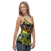 Abstract Graffiti Drips Print Women's Racerback Tank Top-grizzshop