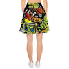 Abstract Graffiti Drips Print Women's Skirt-grizzshop