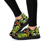 Abstract Graffiti Drips Print Women's Sneakers-grizzshop