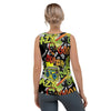 Abstract Graffiti Drips Print Women's Tank Top-grizzshop